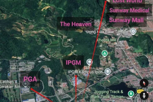 Tanah lot banglo untuk dijual di Tanjung Damai Ulu Kinta, Ipoh, Perak