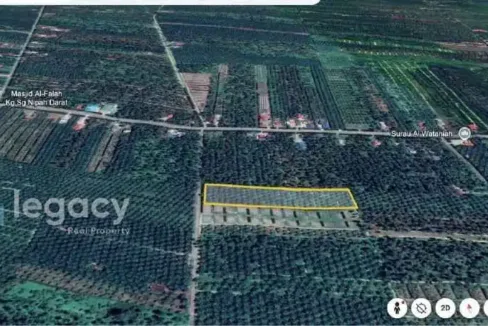 Tanah pertanian untuk dijual di Sungai Nipah, Bagan Datuk, Perak